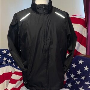🌟Stormtech Brand New Black Windbreaker Jacket with Reflective Accents